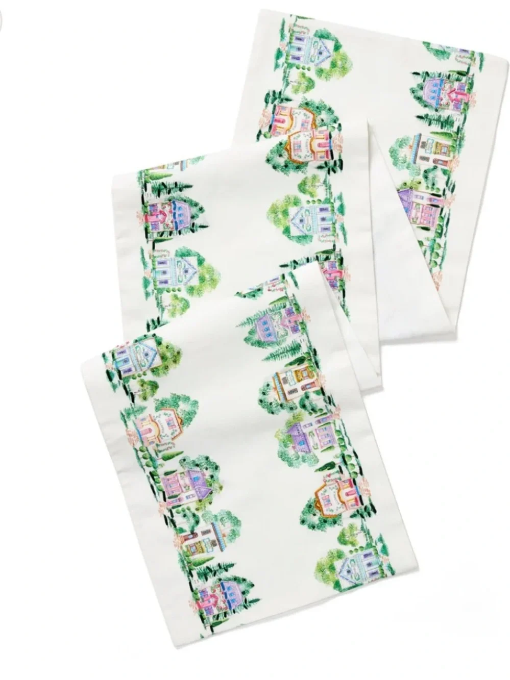 Lennox Spice Village White Table Runner